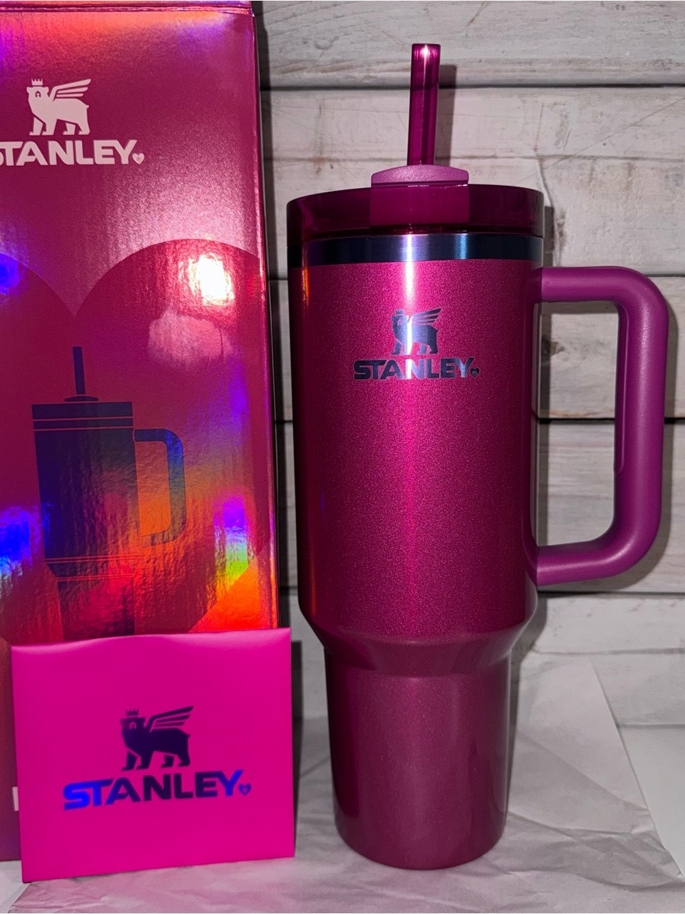 Stanley 40oz Quencher Tumbler Berry Truffle Valentines 2025 Release New in Box!